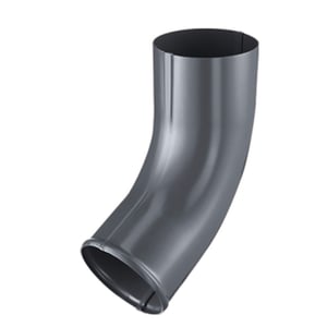 Afvoerbuisuitloop van staal, grafietgrijs (RAL 7024), 50 µm polyurethaan gecoat, hoofdweergave