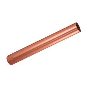 Koperbruine stalen regenpijp (RAL 8004) met 50 µm polyurethaan coating, hoofdweergave