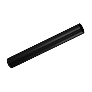 Regenpijp van staal, Gitzwart RAL 9005, 50 µm polyurethaan coating, hoofdaanzicht