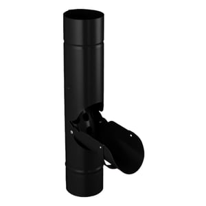 Regenwateropvanger van staal, Gitzwart RAL 9005, 50 µm polyurethaan coating, hoofdweergave