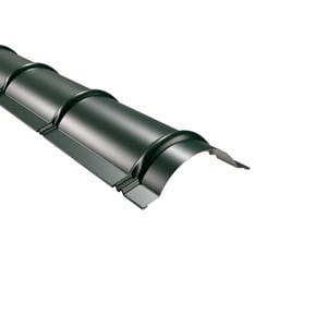 Nokvorst halfrond mosgroen (RAL 6005) van 0,50 mm staal met 60 µm Puramid-coating
