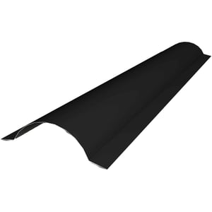 Nokvorst halfrond Gitzwart RAL 9005, 0,50 mm staal met 40 µm Grandemat coating, hoofdweergave