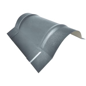 Nokvorst halfrond groot, Pelsgrijs (RAL 7000), 0,50 mm staal met 25 µm polyestercoating