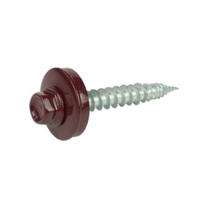 RVS schroeven | Voor montage dal op houten constructie | 6,0 x 40 mm E19 | Wijnrood
