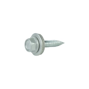 RVS schroef Zilver-Metallic met zeskantkop en afdichtring