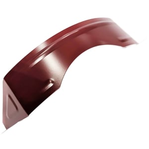 Sneeuwvangbeugel van aluminium, 1,75 mm dik, in Purperrood (RAL 3004), hoofdaanzicht