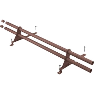Sneeuwvangbuis | Voor damwandplaten | Lengte 2,00 m | 8017 - Chocoladebruin