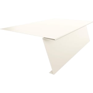 Startprofiel staal 0,50 mm, zuiverwit RAL 9010, voor felsplaat PD-510-S