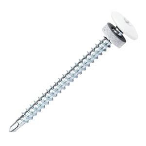 Torx schroef | Voor afsluithoeken | 4,8 x 60 mm | Wit