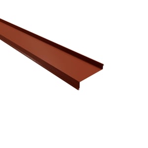 Vensterbank Terracotta, 0,50 mm staal met 35 µm matpolyester coating, hoofdaanzicht schuin