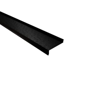 Dorpel Gitzwart RAL 9005 staal 0,50 mm Shimoco, hoofdaanzicht schuin van boven