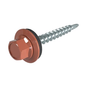 Verzinkte schroeven | Voor montage dal op houten constructie | 4,8 x 35 mm E14 | Koperbruin