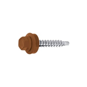 Verzinkte schroeven | Voor montage dal op houten constructie | 4,8 x 35 mm D14 | Leembruin