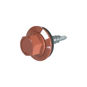 Verzinkte schroeven | Voor montage dal op stalen constructie | 4,8 x 19 mm E14 | Koperbruin