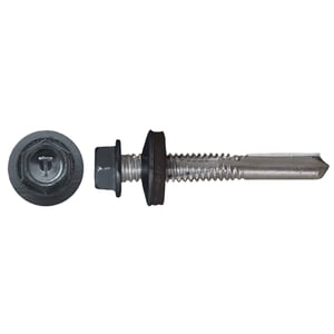 Verzinkte schroeven | Voor montage dal op stalen constructie | 5,5 x 32 mm D14 | Antracietgrijs