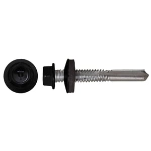 Verzinkte schroeven | Voor montage dal op stalen constructie | 5,5 x 32 mm D14 | Gitzwart