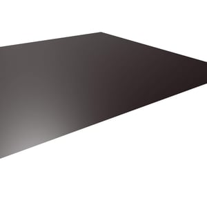 Vlakke plaat staal 0,63 mm chocoladebruin RAL 8017 met 25 µm polyestercoating, hoofdaanzicht