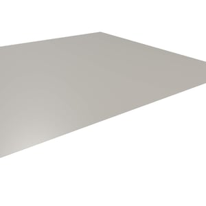 Vlakke plaat staal 0,75 mm Grijswit RAL 9002, hoofdaanzicht