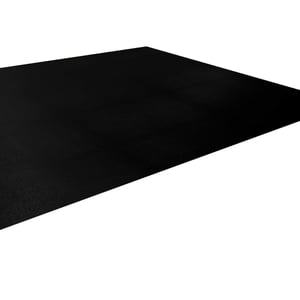 Vlakke plaat staal 0,50 mm zwart matpolyester, schuin van bovenaf