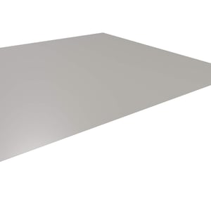Vlakke plaat aluminium 0,70 mm Zilver-Metallic RAL 9006 hoofdaanzicht