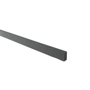 Profielvuller van zwart schuim, rechthoekig, dikte 2,50 cm, hoofdweergave