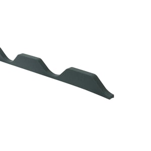 Profielvuller van zwart schuim, 2,50 cm dik, met golfprofiel