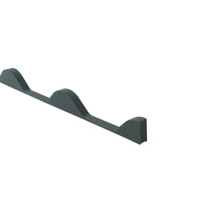 Profielvuller van zwart schuim, golfvormig, 2,50 cm dik, hoofdaanzicht