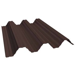 Hoogprofiel T92P dakplaat 0,50 mm PURLAK RAL 8017, schuin van bovenaf