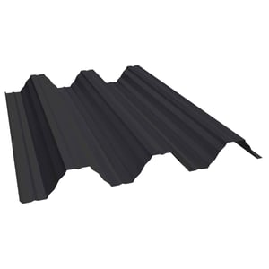 Damwandplaat T92P dak Gitzwart RAL 9005 staal 0,50 mm met 25 µm polyester coating
