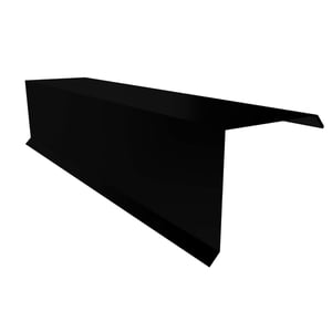 Windveer | 11 cm x 10 cm x 2,00 m | Staal 0,50 mm | 50 µm PURLAK® | 9005 - Gitzwart