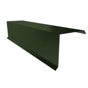Windveer Chroomoxydegroen, staal 0,75 mm, 25 µm polyester, hoofdaanzicht
