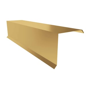 Windveer Zandgeel (RAL 1002) van staal 0,50 mm, hoofdweergave