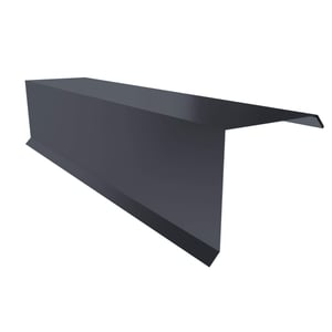 Gevelpan uit staal, Grafietgrijs RAL 7024, 0,50 mm dikte, 25 µm polyestercoating