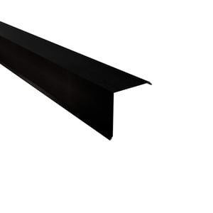 Gevelpan staal 0,50 mm zwart matpolyester, hoofdaanzicht