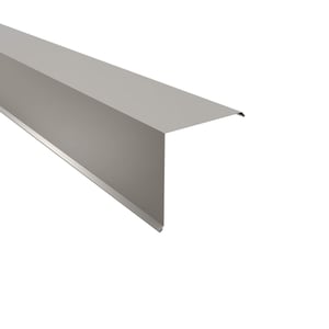 Gevelhoekprofiel van staal, lichtgrijs (RAL 7035), 0,50 mm, 25 µm polyestercoating