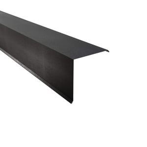 Gevelpan van staal 0,50 mm donkergrijs matpolyester, hoofdaanzicht