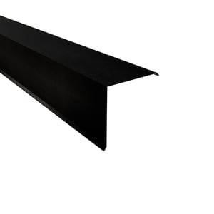 Gevelhoek uit staal, 0,50 mm, matpolyester gecoat, zwart, hoofdweergave