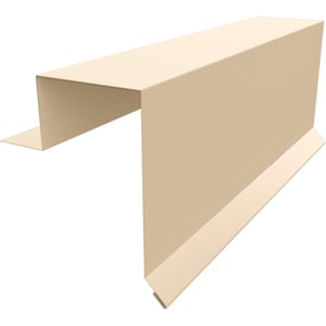 Gevelhoek Stehfalzprofiel PD-510-S van staal 0,50 mm, licht ivoorkleurig (RAL 1015)