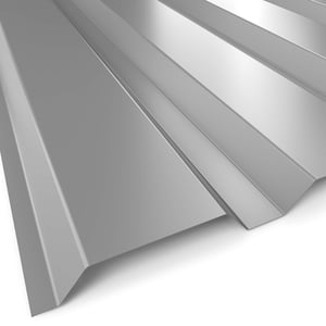 Damwandplaten van staal en aluminium voor wanden in verschillende diktes, kleuren en coatings.