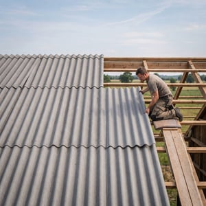 Handleiding voor het leggen van vezelcement golfplaten op het dak
