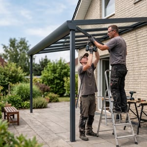 Opbouwhandleiding voor een terrasoverkapping van aluminium