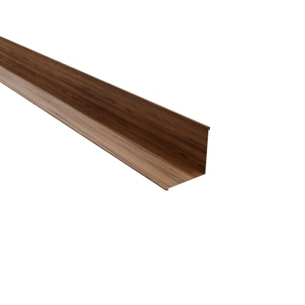 Binnenhoek Eiken 0,50 mm met 35 µm structuurpolyester coating, hoofdaanzicht