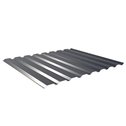 Damwandplaat 20/1100 wand in Antracietgrijs (RAL 7016), 0,50 mm staal, 25 µm polyester coating