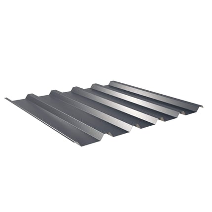 Damwandplaat 35/207 antracietgrijs RAL 7016, 0,50 mm staal, 25 µm polyestercoating, hoofdweergave