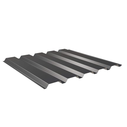 Damwandplaat 35/207 wand, antracietgrijs RAL 7016, 0,50 mm, vrijstaand