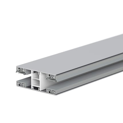 Mendiger middenprofiel 10 mm Thermo/Classic van aluminium en kunststof, blank, in doorsnede