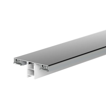 Mendiger middenprofiel van aluminium en kunststof, donkergrijs, hoofdweergave
