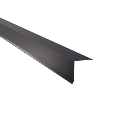 Nok lessenaarsdak | 11,5 x 11,5 cm | 80° | Aluminium 0,70 mm | 25 µm Polyester | 7016 - Antracietgrijs