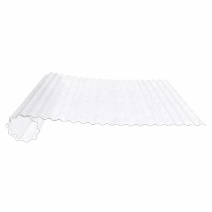 PET golfplaat 76/18, helder licht blauw getint, 1,00 mm dik, opgerold, hoofdweergave
