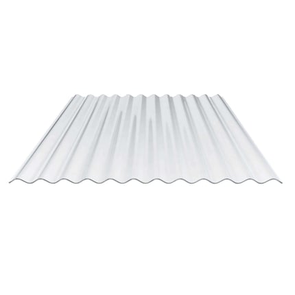 Polycarbonaat golfplaat 76/18, 0,90 mm, helder, hoofdweergave